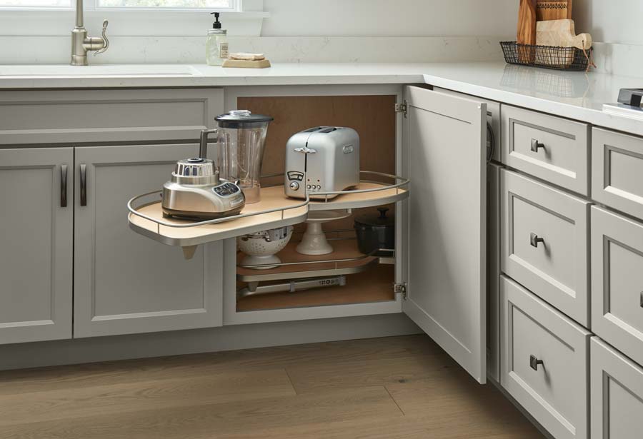 Medallion Cabinetry - Corner Cabinet with Pull-Out Storage